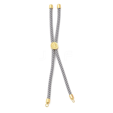 Twisted Nylon Cord Silder Bracelets DIY-B066-03G-19-1