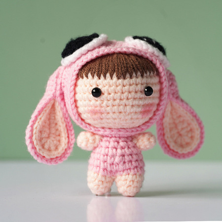 DIY Cartoon Doll Pendant Decoration Crochet Kit(without Instruction) SENE-PW0003-080A-1