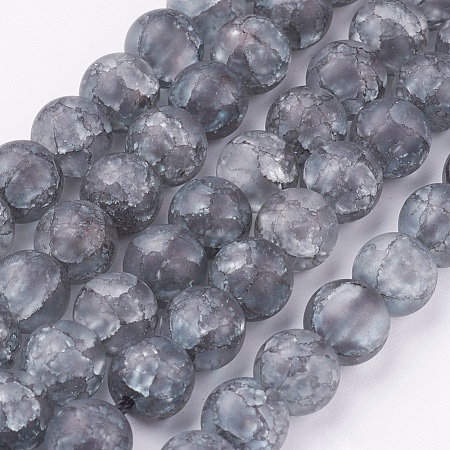 Synthetic Crackle Quartz Bead Strands CCG-K002-8mm-08-1