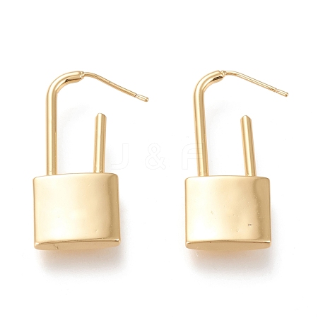 Brass Stud Earring EJEW-F255-03G-1