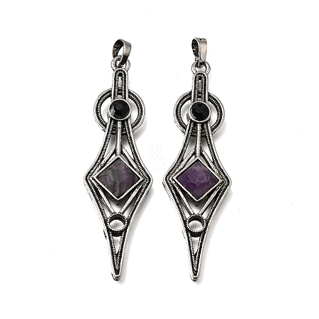 Natural Amethyst Big Pendants GG-CBA7610-01AS-03-1