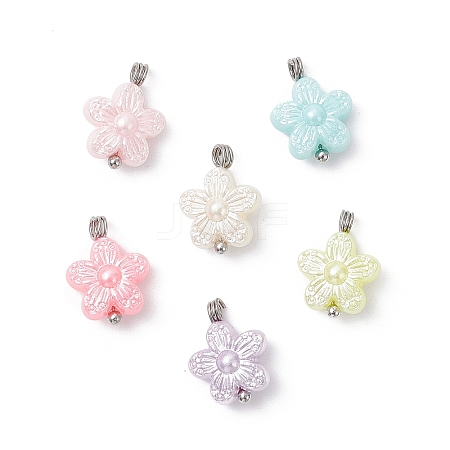 Opaque Acrylic Pendants PALLOY-JF04333-01-1