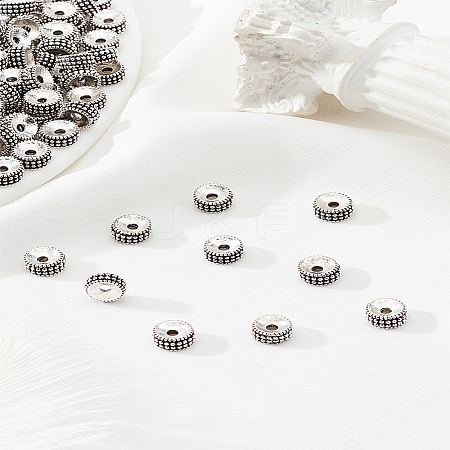 100Pcs Tibetan Style Alloy Spacer Beads FIND-LP0001-11-1