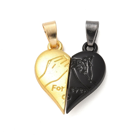 Alloy Enamel Split Pendants STAS-M114-06EBG-1