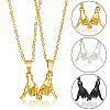 ANATTASOUL 3 Sets 3 Colors Couple Matching Necklaces Set NJEW-AN0001-62-3