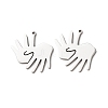 304 Stainless Steel Pendants STAS-C176-06P-1