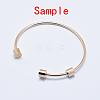Eco-Friendly 316 Surgical Stainless Steel Cuff Bangle Making STAS-J038-25RG-3