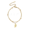 304 Stainless Steel Cable & Satellite Chains Double Layer Multi-strand Bracelet LS-BJEW-E092-07G-1