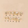 316L Surgical Stainless Steel Micro Pave Clear Cubic Zirconia L-Shaped Nose Rings WGD2F1E-17-1