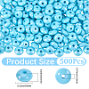 500Pcs UV Plating Opaque Acrylic Beads MACR-PA0001-47C-2