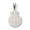 201 Stainless Steel Pendants STAS-S157-20P-1