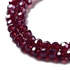 Electroplate Transparent Glass Beads Strands LS-EGLA-A035-T3mm-A02-3