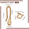 Brass S Hook Clasps and Brass Shackles Clasps PH-KK-P001-01-2