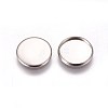 304 Stainless Steel Plain Edge Bezel Cups STAS-E460-10P-14mm-1