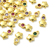 30Pcs Brass Micro Pave Cubic Zirconia Pendants ZIRC-CJ0001-17-3