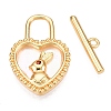 Brass Toggle Clasps KK-N254-153G-1