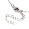 201 Stainless Steel Macrame Pouch Empty Stone Holder for Pendant Necklaces Making NJEW-JN04450-02-5