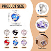 18Pcs 6 Colors Alloy Glass Charms FIND-TA0009-91P-4