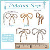 12Pcs 2 Colors Alloy Rhinestone Cabochons FIND-FG0004-58-2