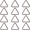 12Pcs Triangle Iron Linking Rings IFIN-CP0002-96B-6