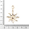 Alloy Rhinestone Pendant Decoration HJEW-P021-01G-G-3