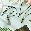 Adjustable Waxed Polyester Cord Necklace Making NJEW-TAC0030-8