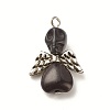 Halloween Dyed Synthetic Turquoise Pendants PALLOY-JF01598-01-S-1