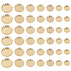 60Pcs 6 Style 304 Stainless Steel Cabochon Settings STAS-CD0001-11-3