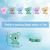 12Pcs 6 Styles Koala Silicone Beads JX661A-2