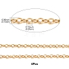 4Pcs 304 Stainless Steel Cable Chain Necklace Making STAS-FS0001-81G-4