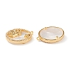 Real 18K Gold Plated Brass Micro Pave Clear Cubic Zirconia Pendants ZIRC-J039-14G-I-2