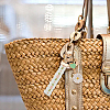 DELORIGIN 12Pcs 3 Style Alloy Enamel Mobile Straps Pearl Flower Lanyard Wrist KEYC-DR0001-12-5