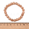 8MM Natural Sunstone Round Beaded Stretch Bracelets for Women GG-CBA3F02-11A-5