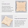 Natural Solid Wood Carved Onlay Applique Craft WOOD-FH0001-35-5