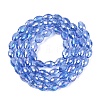 Electroplate Transparent Glass Beads Strands LS-GL-N002-01A-A13-2