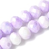 Electroplate Glass Beads Strands LAMP-S068-11B-1