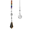 Natural Tiger Eye Dowsing Pendulum Big Pendants PW-WG3800F-05-1