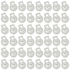 50Pcs PP Plastic Iron Spring Cord Locks KY-CN0002-36A-7