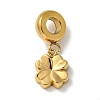 Ion Plating(IP) 304 Stainless Steel European Dangle Charms LS-STAS-U005-41G-1