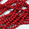 Natural Dyed Mashan Jade Gemstone Bead Strands G-R272-10mm-01-2