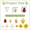 100Pcs 10 Styles Resin Cabochons FIND-SC0022-30-2