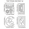 Tape Carbon Steel Cutting Dies Stencils DIY-WH0309-1245-6