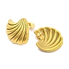 Shell Shapes Ion Plating(IP) 304 Stainless Steel Earring for Women EJEW-H013-07G-2