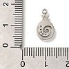 201 Stainless Steel Pendants STAS-R136-01P-04-3