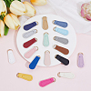 36Pcs 18 Styles PU Leather Zipper Pull Tabs FIND-ME0004-17-5
