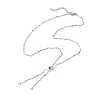 304 Stainless Steel Slider Necklace Makings AJEW-JB01265-02-1