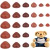 CHGCRAFT 350Pcs 6 Style Flat Triangle Plastic Craft Noses DOLL-CA0001-01-1