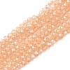 Transparent Glass Bead Strands GLAA-R136-4mm-16-1
