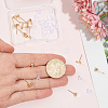 Brass Stud Earring Findings KK-BBC0028-29B-3