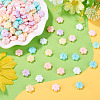200Pcs UV Plating Opaque Acrylic Beads OACR-TADJ0001-12-4